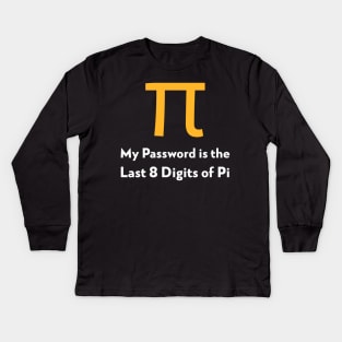 Pi Password Kids Long Sleeve T-Shirt